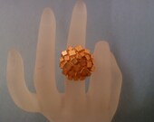 Brass Meteor Adjustable Ring