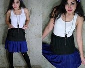 Vintage Goth Circus Striped Skirt (s-m)