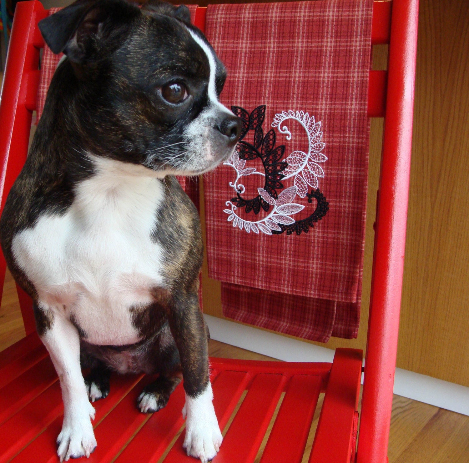 Lacy Leaves Tea Towel