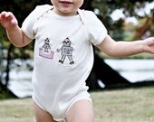 Ready, Set, Robot organic short sleeve onesie