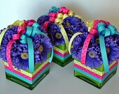 Cupcake With Rainbow Sprinkles Floral Arrangement
