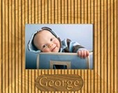 3.5 x 5 Personalized Frame with Pinstripes