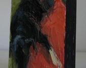 Original 2.5x3.5 Oil Painting -- Labbie Nap
