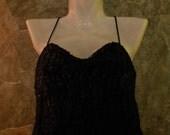 Early Nineties New  Black Lace Boned Bustier from Burdines Collections - Size 6