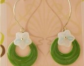 Spring hoops-green and white