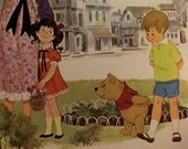 When We Were Very Young Album Cover with Winnie the Pooh Illustrations and Poems Walt Disney 1968