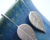 Silver Leaf Earrings