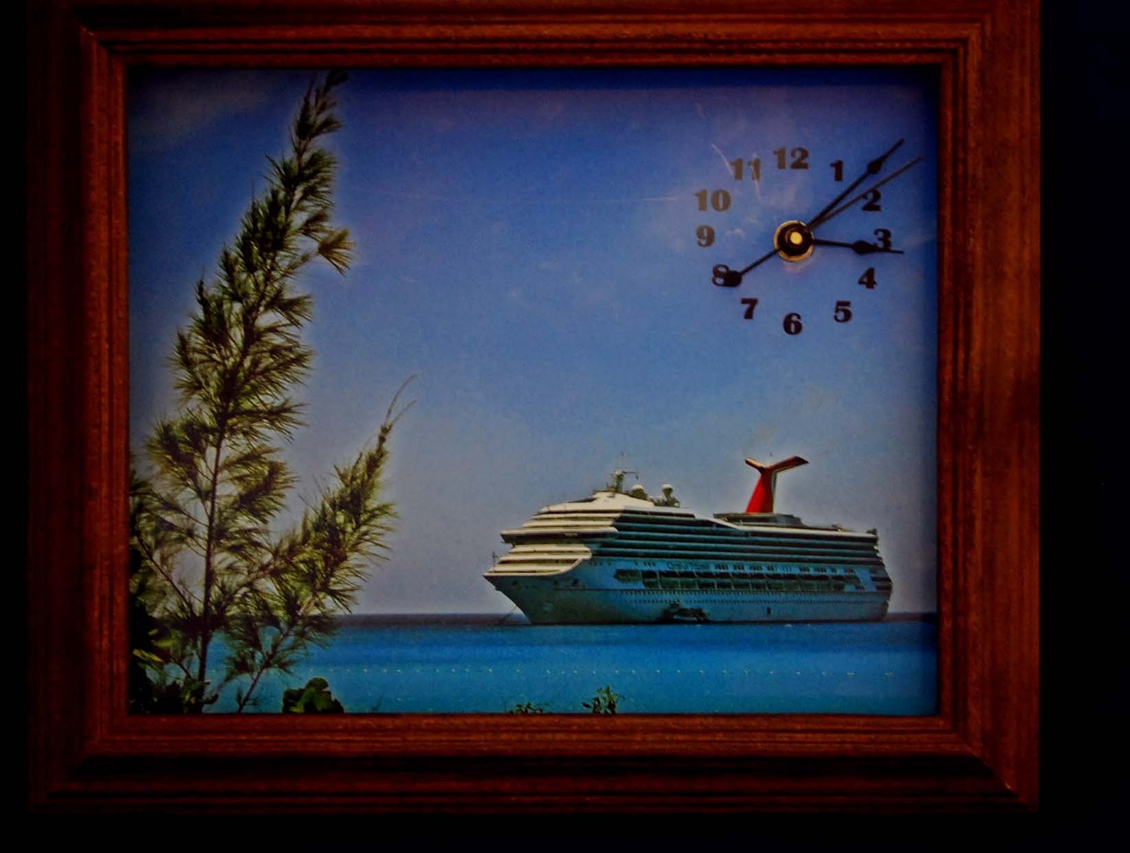 Half Moon Caye Carnival Cruise ship docked