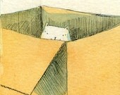 Original ACEO -- Peek