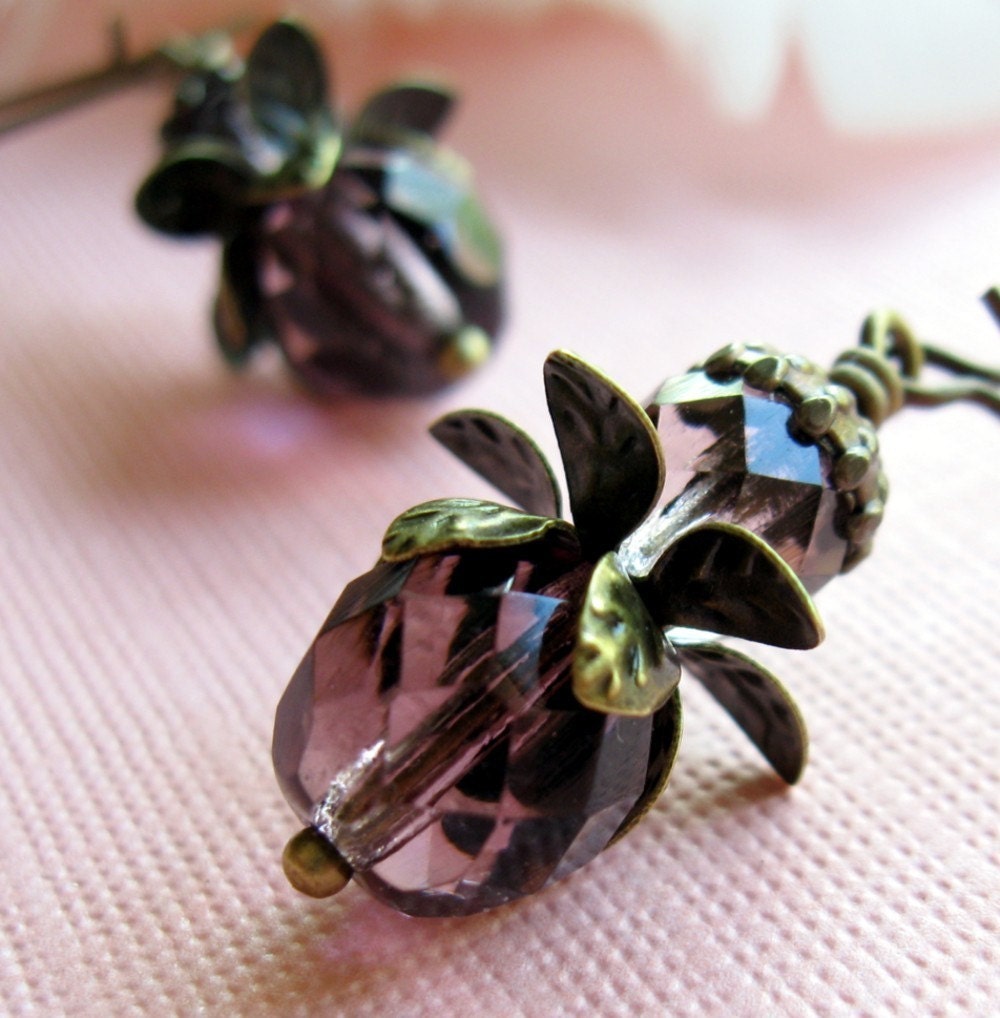 Plum Flower Earrings tbteam tpt team