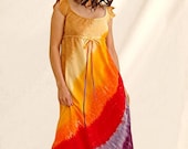 XL Custom Tie Dye Regency Hippie Dresses - inspiringcolor