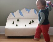 Snow Mountain Wool Felt Toy Box by WOOLi