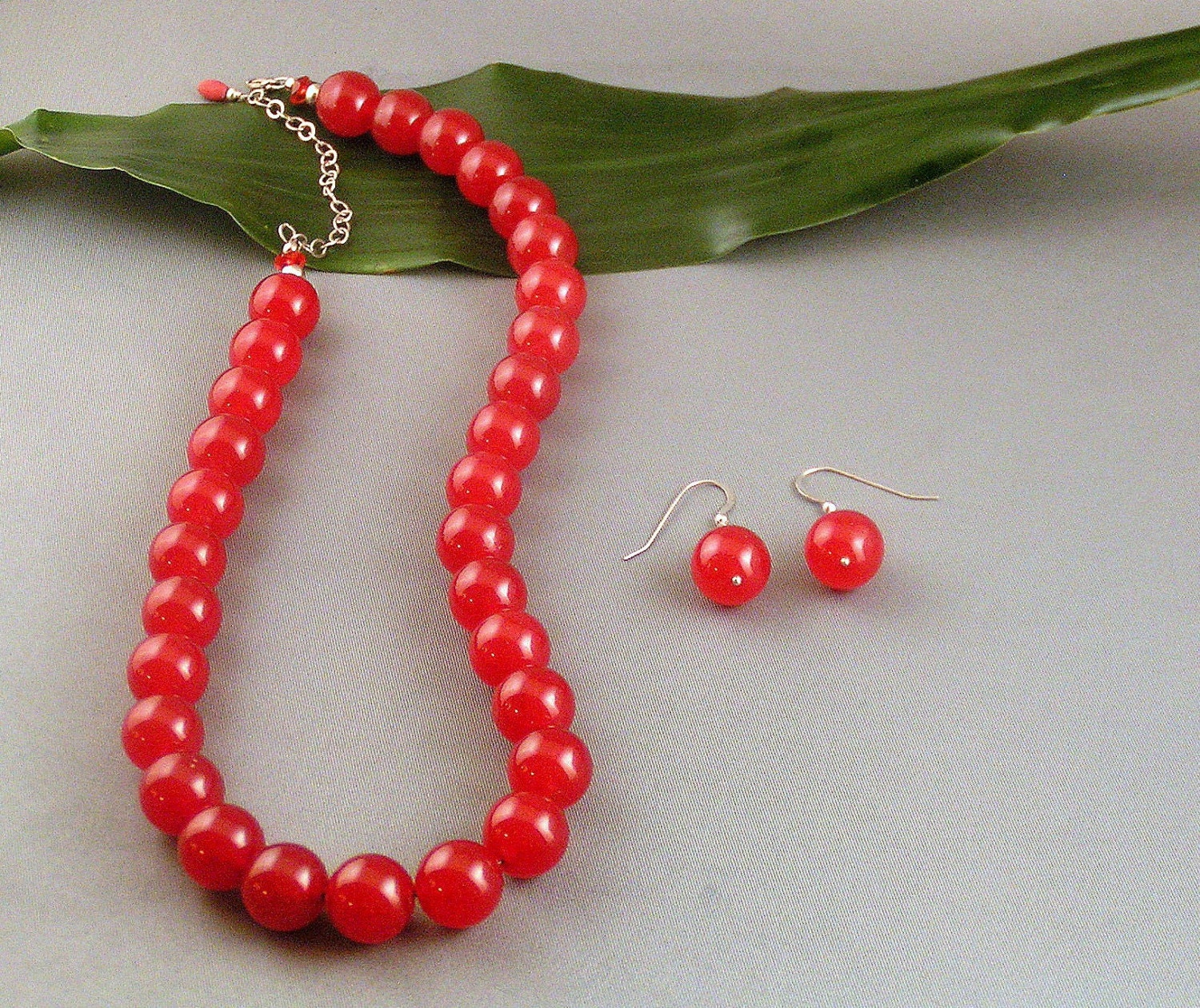 Red Mountain Jade Set - "Cherries Jubilee"