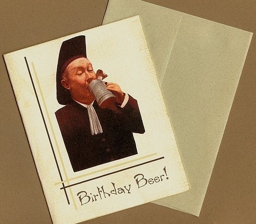 Beer Birthday Card, for guys, handmade birthday card, masculine birthday card