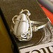 Ring Sz 6  Royal Cowrie shell in SS