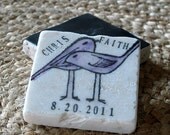 Lavender Love Bird Save The Date Magnets, Set of 25