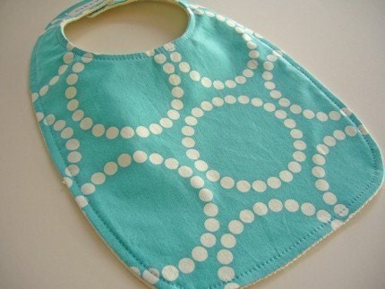 CLEARANCE  - Eco-Friendly Baby/Toddler Bib - Pearl Circles
