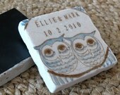 Unique Owl Save The Date Magnets, Cozy Love Design, Set of 25