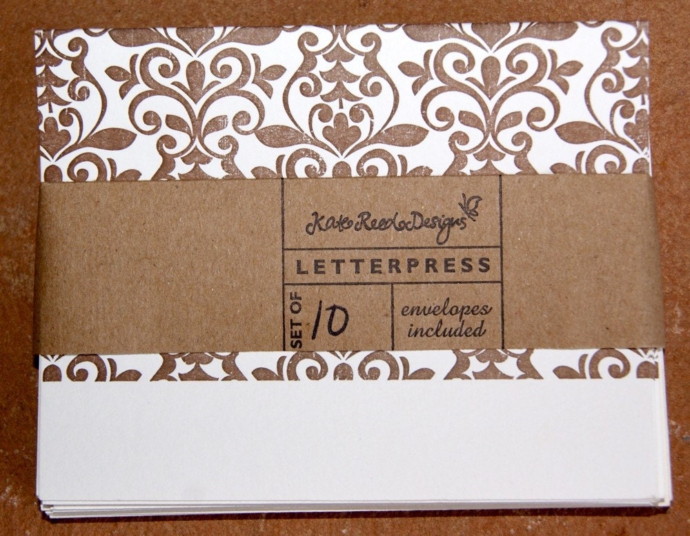 Chocolate Brown Cleo Letterpress