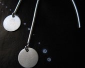 simply me - clear crystal briolette silver earrings