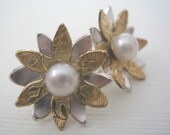 Two - toned Flower Studs