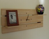 Bamboo Clock/Shelf Combination
