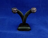 Dark Red Cthulhu Cameo Earrings - Polymer Clay Jewelry