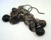Oxidized Sterling Silver Cluster Earrings