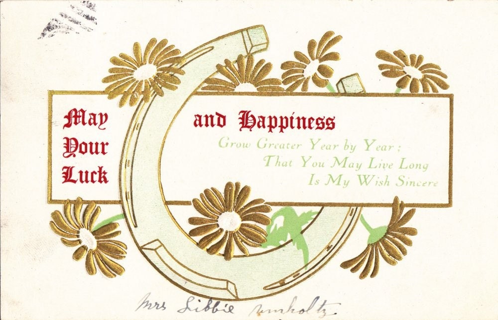 Vintage Birthday Post Card Early 1900s bd016