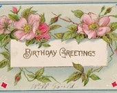 Vintage Birthday Post Card Early 1900s bd052