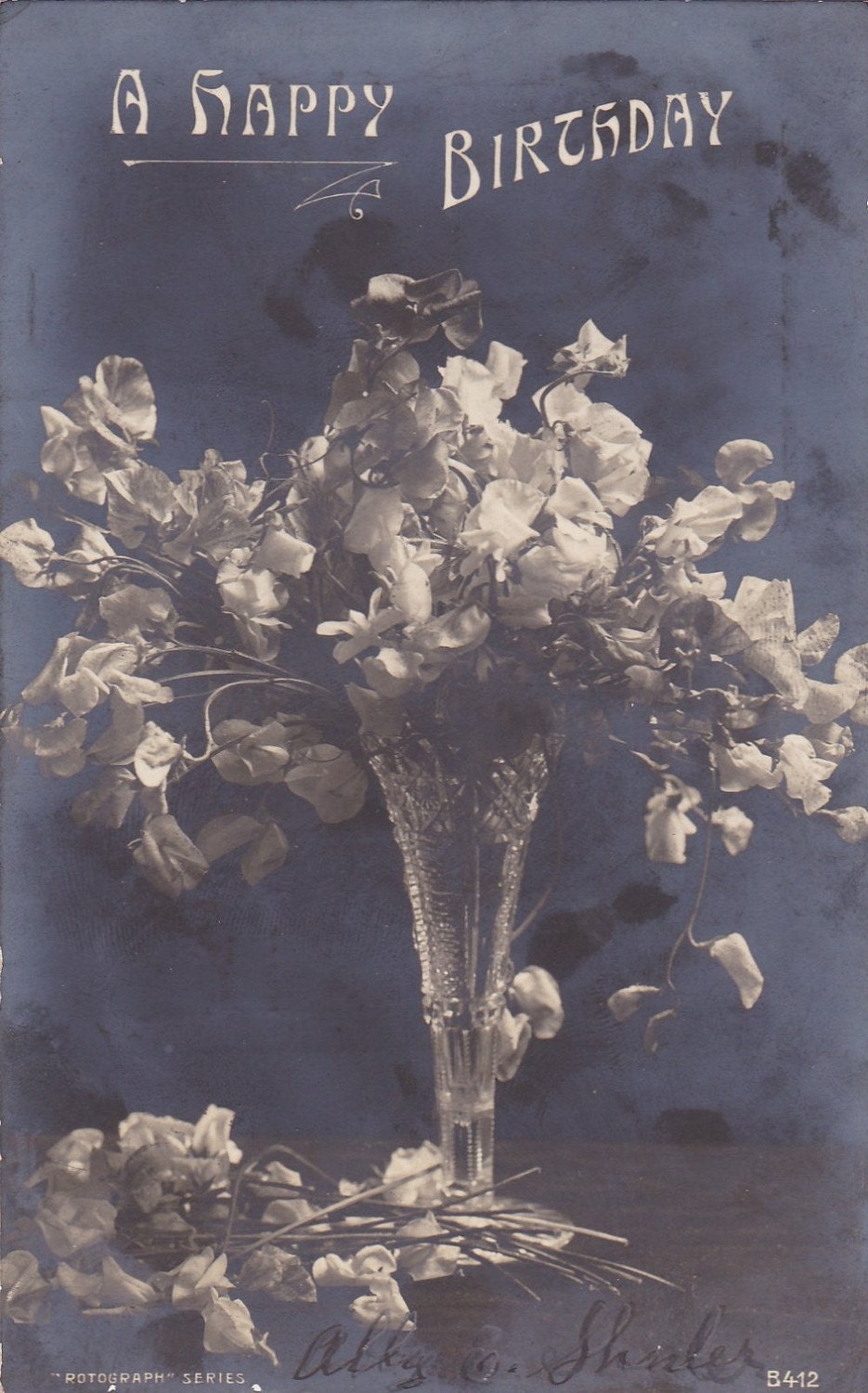 Vintage Birthday Post Card Early 1900s bd063