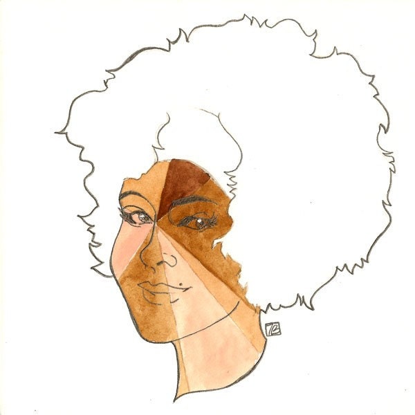 Prism 5 (Mixed Media Portrait), 8X10 Art Print