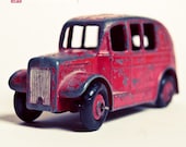 Classic Red (5x5) -  Fine Art Photograph IN STOCK. Classic vintage rusty red dinky car.