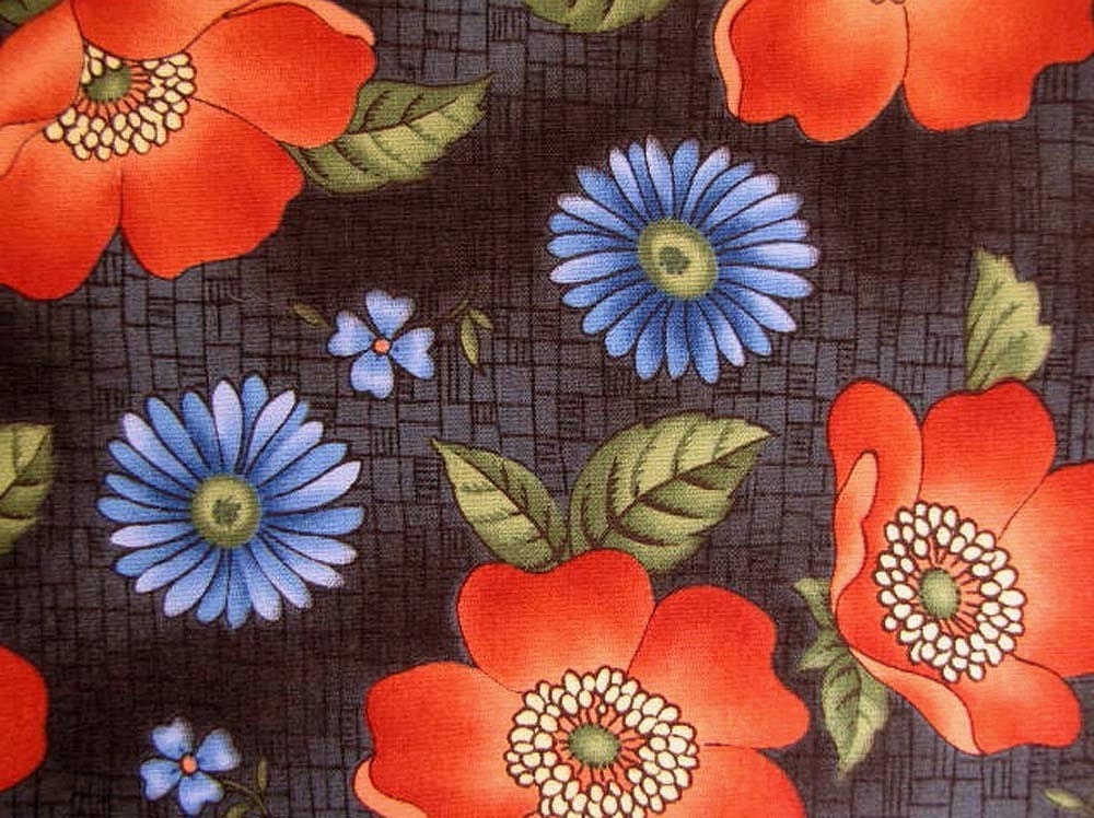 Seattle Bay Fabric Ladybug Floral