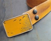 The migratory leather belt buckle