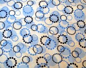 Nursing Cover - White with Blue Circles and Dots