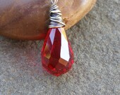 Red Topaz Pendant