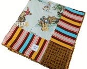 Adobe Cowboy Baby  to Toddler Chenille Stroller Blanket - READY TO SHIP