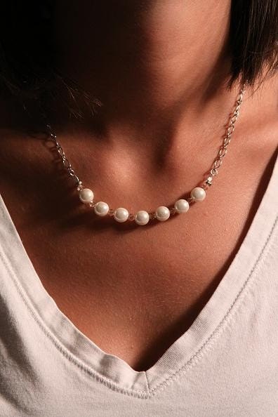 Dainty Pearl Necklace Great for Bridal Party or Prom