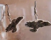 Grey Serenity Earrings, Firefly Inspired Jewelry for Browncoats
