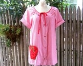 Sweet Strawberry Candy vintage nightie