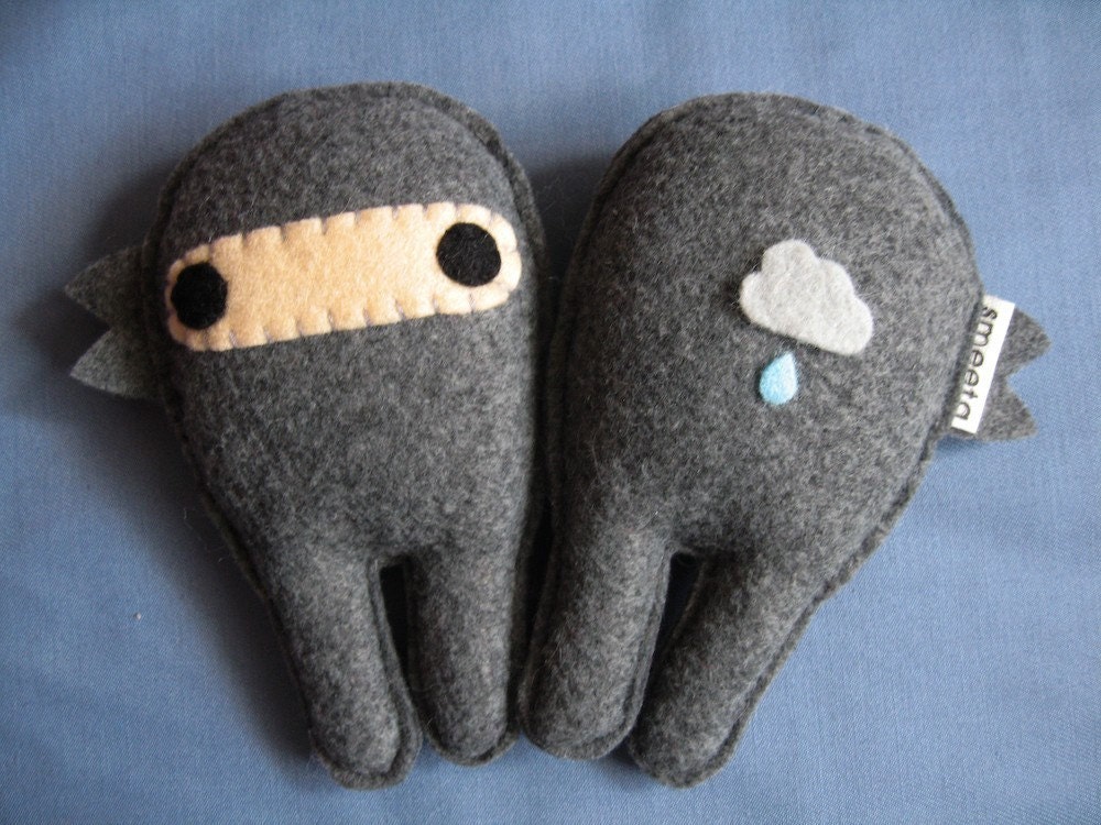 Ninja plush - Bitty Boog, the Vancouver Rainy Day Special Edition