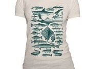 SWIM W/ THE FISHES - Organic Cotton Scoop Neck Tshirt