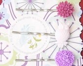 Owls and Blooms in Lavender and Pink
