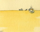 Original ACEO Painting -- My Tea