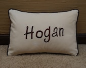 Custom Monogram Throw Pillow Sham
