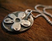 Blossom - Silver Flower Necklace