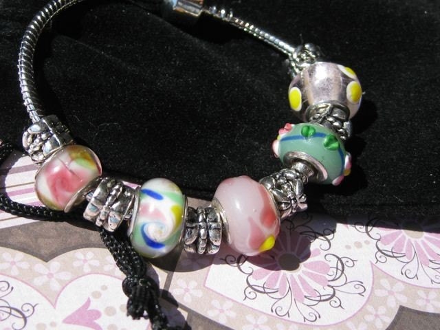 Fun Color Pandora Style Starter 7 Inch Bracelet