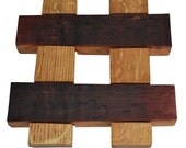 Wood Trivet - made from wine barrel