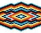 Instructions for making Turq. Native Sunset barrette,Necklace,Bracelet  PATTERN ONLY   (MODEL)  only